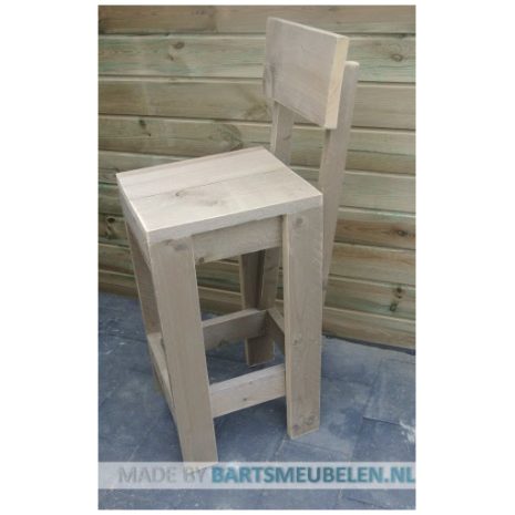 Steigerhouten barkruk Frans Steigerhouten barkruk Frans