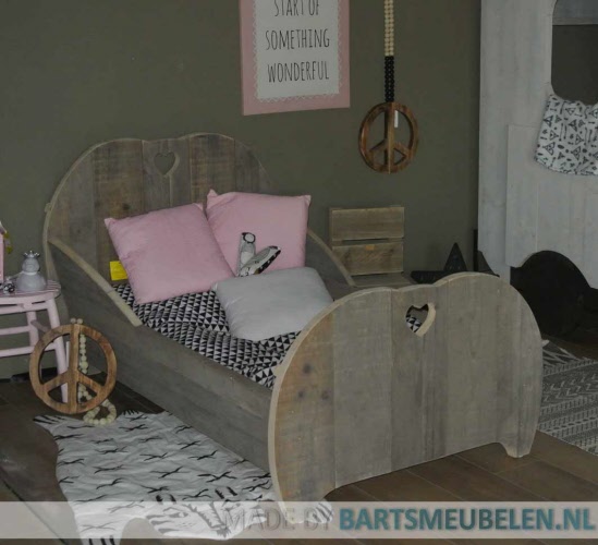 Steigerhouten bed Evi