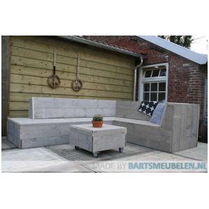 Steigerhouten loungebank Tom