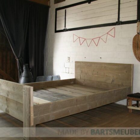 Steigerhouten tweepersoonsbed Michelle