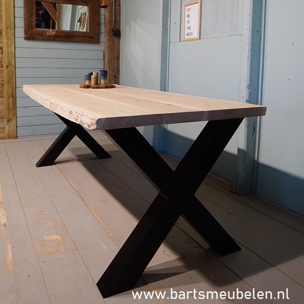 eikenhouten boomblad tafel.8