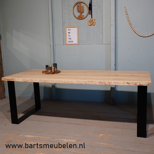 eikenhouten boomblad tafel.4