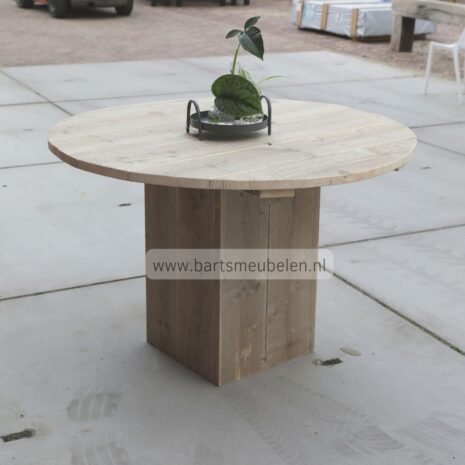 ronde steigerhouten tuintafel ludo.3 ronde steigerhouten tuintafel ludo
