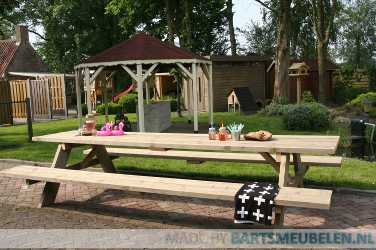 steigerhouten picknicktafel 1.1