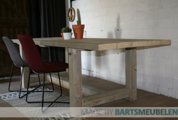 Steigerhouten tafel Daan 1.2