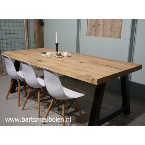 eettafel vintage eiken doorgelegd.4 zelf samen te stellen eettafel vintage eiken doorgelegd.4 - zelf samen te stellen