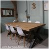 eettafel vintage eiken met v groef zelf samen te stellen eettafel vintage eiken met v-groef zelf samen te stellen