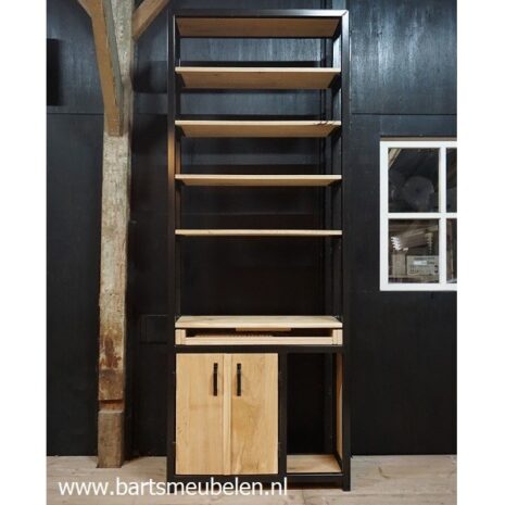 computerkast eikenhout en staal.1 computerkast-rustiek-eikenhout-en-staal-1