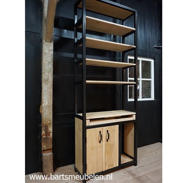 computerkast-rustiek-eikenhout-en-staal-3