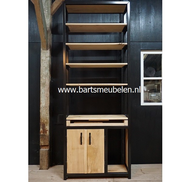 computerkast-rustiek-eikenhout-en-staal-2