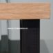 eikenhouten tafel met houten onderstel.6 eikenhouten tafel met houten onderstel.6