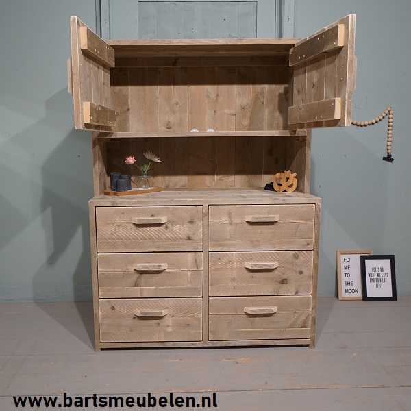 Steigerhouten buffetkast 4 (33)