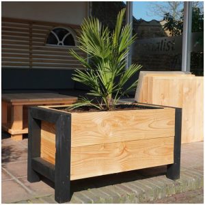 Houten plantenbak