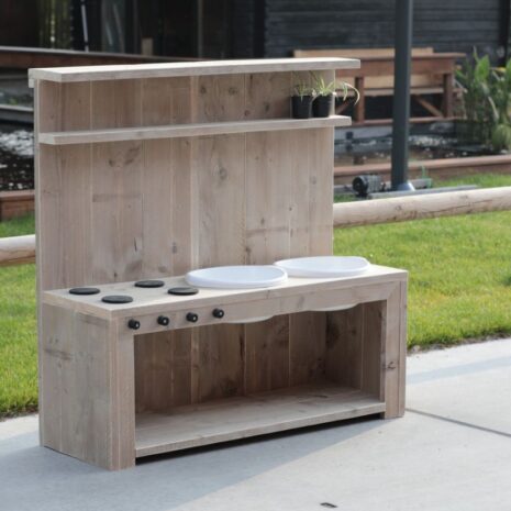 houten Modderkeuken 1 old look steigerhout houten Modderkeuken 1 old-look steigerhout