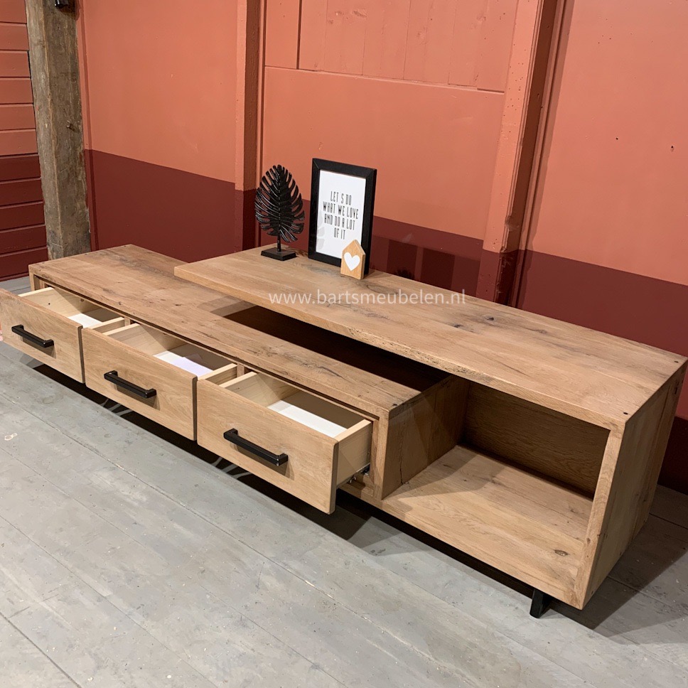 tv-meubel-vintage-eikenhout-en-staal-2.5