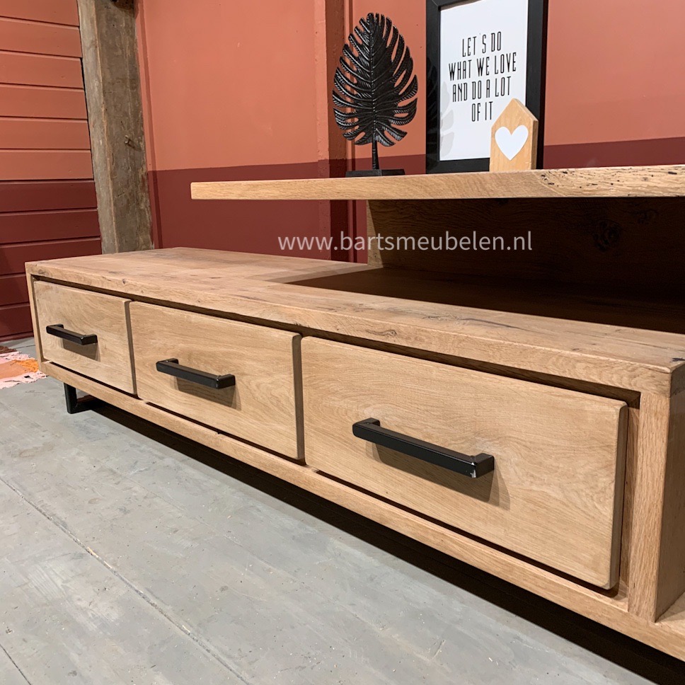 tv-meubel-vintage-eikenhout-en-staal-2