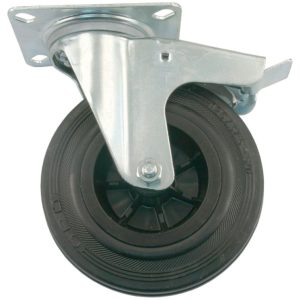 Transportzwenkwiel geremd - 100mm - 70kg