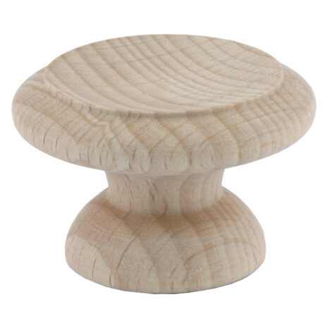 Paddenstoel-knop-motief-hout-40mm