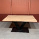 eiken eettafel40met stalen v poot.2 eiken-eettafel(40)met-stalen-v-poot.2