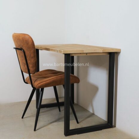 industrieel bureau dean met steigerhouten blad