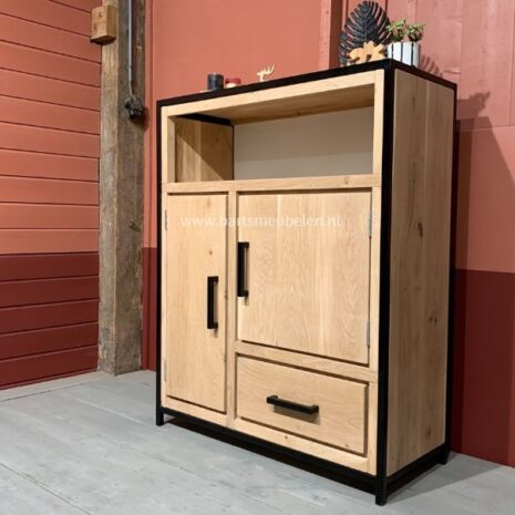 industriële kast Felix met stalen frame