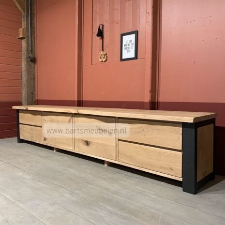 boomstam tv meubel dante.10 boomstam tv meubel dante met stalen frame