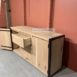 dressoir oudenbosch.5 eikenhouten dressoir met stalen frame