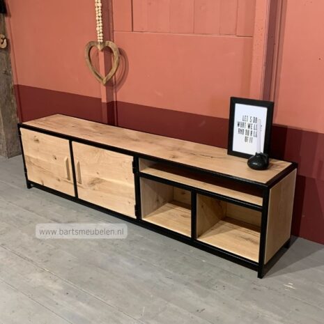 tv meubel Kenji.6 tv meubel kenji hout en staal