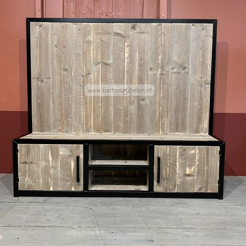 tv meubel industrieel carl van steigerhout en staal