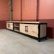 tv meubel industrieel eden met stalen details