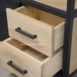 stalen kast met hout 1jpg detail foto houten lades met stalen handgrepen
