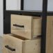stalen kast met hout.2 detail foto houten lades met stalen handgrepen