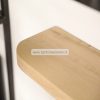 detailfoto wandplank eikenhout met ronde kanten