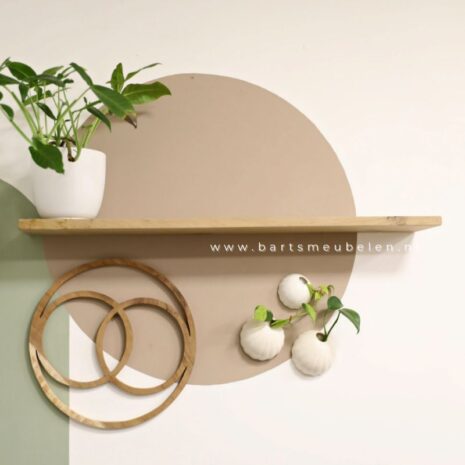 wandplank zwevend eiken251 wandplank zwevend eiken(25) met rechte kanten en blinde wandmontage