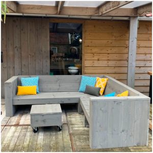 steigerhouten hoekbank bob met grey-wash