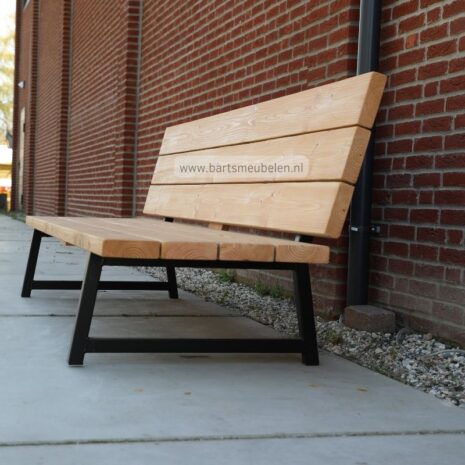 buitenbank douglas met stalen frame.6 tuinbank douglas