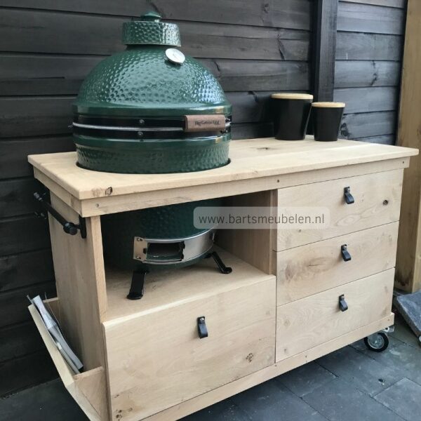 buitenkeuken bbq bay eikenhout
