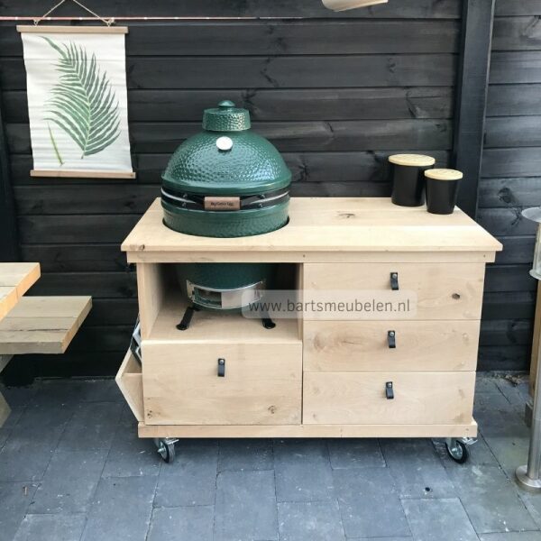 buitenkeuken bbq bay voor big green egg