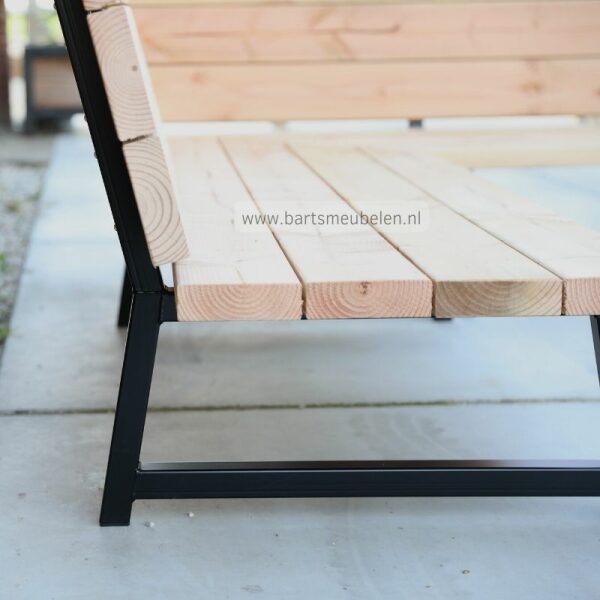 stalen frame hoekbank