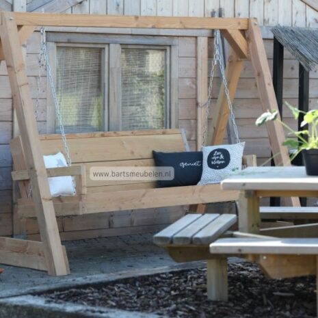 schommelbank tuin hout