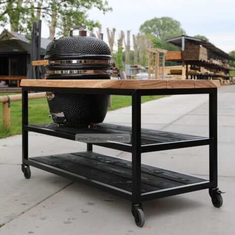 Bbq meubel suar en zwart frame