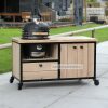 bbq tafel industrieel eikenhout.3 bbq tafel industrieel eikenhout en boomblad jim