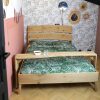 houten bed.3 houten bed boomblad