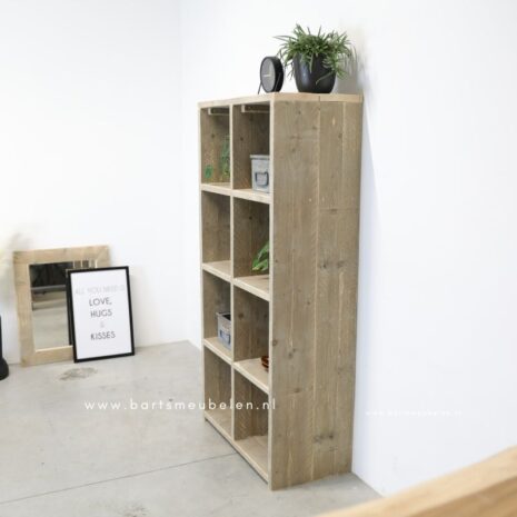 vakkenkast steigerhout 8 vaks open vakkenkast open voor Ikea bakken - Vakkenkast 8 vakken