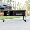 zwarte bbq tafel ray.1 zwarte bbqtafel ray staal