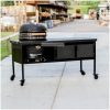 zwarte bbq tafel ray.2 zwarte bbqtafel met kamado