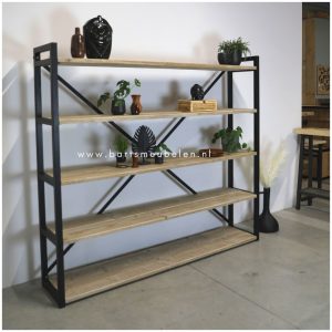 Industriele boekenkast