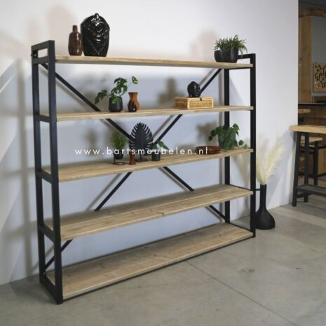 boekenkast industrieel tirza stalen boekenkast industrieel Tirza