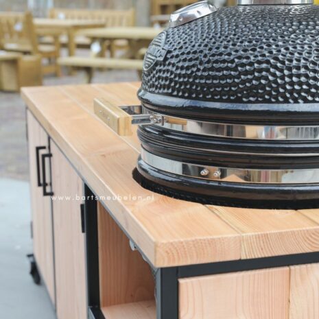 stalen bbq tafel douglas kamado