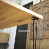 boomstamtafel met 4 hairpin tafelpoten boomstamtafel met 4 hairpin tafelpoten